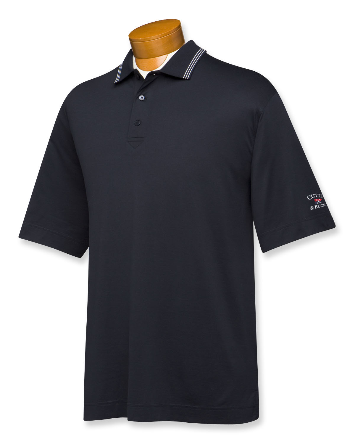 PIMA JERSEY TIPPED POLO HEREN